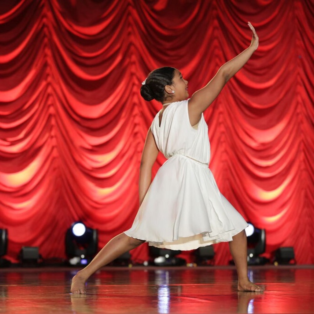 Chic White Dance Costume